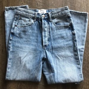 High waisted denim